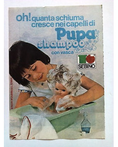 P79.008 Pubblicità Advertising PUPA SHAMPOO CON VASCA - SEBINO * 1979 *
