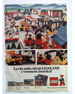 P80.010 Pubblicità Advertising LA VITA NELLA CITTA' DI LEGOLAND * 1980 *