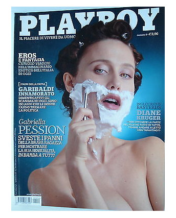 PLAYBOY   n.9  ott   2009  Gabriella Pession-Diane Kruger-Deborh Dirani FF14