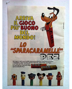 P80.014 Pubblicità Advertising LO SPARACARAMELLE-PEZ PLUTO - DISNEY * 1980 *