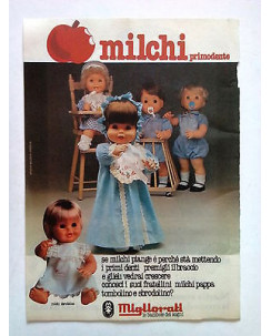 P80.016 Pubblicità Advertising MILCHI PRIMODENTE - BAMBOLA MIGLIORATI * 1980 *