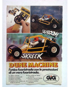 P80.020 Pubblicità Advertising DUNE MACHINE FUORISTRADA GIG * 1980 *
