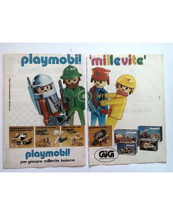 P81.002 Pubblicità Advertising PLAYMOBIL 'MILLEVITE' * 1981 * 2 PAGINE!