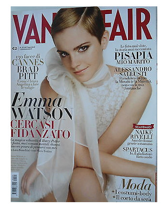 VANITY FAIR   n.21  1giu  2011   Emma Watson-Bradd Pitt-Naike Rivelli   [SR]