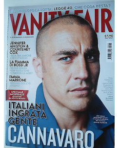 VANITY FAIR   n.23  16giu  2011  Fabio Cannavaro-Emma Marrone     [SR]
