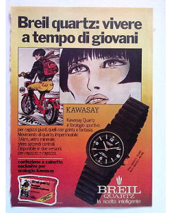 P81.017 Pubblicità Advertising BREIL QUARTZ KAWASAY - VALENTINA CREPAX * 1981 *