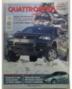 Quattroruote N. 568 Febbraio 2003: Volkswagen Touareg  Guida risparmio