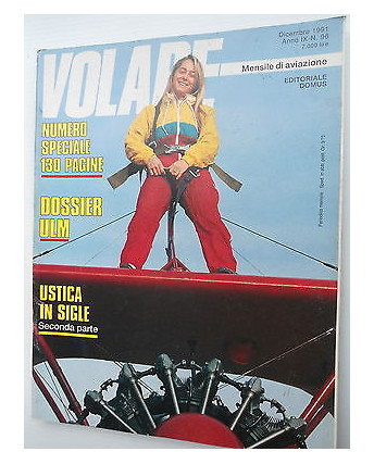 VOLARE  n96 dic 1991 Dossier ULM- Ustica [SR]
