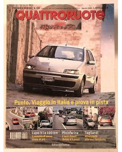 Quattroruote N. 526 Agosto 1999: Punto  Lupo 3 l x 100 km  Pininfarina