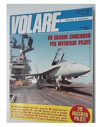VOLARE n.32 feb 1986 Coral Sea-Power-C130     [SR]