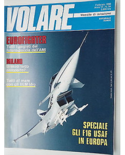 VOLARE n.54 feb  1988 F16-ULM idro-Eurofighter     [SR]