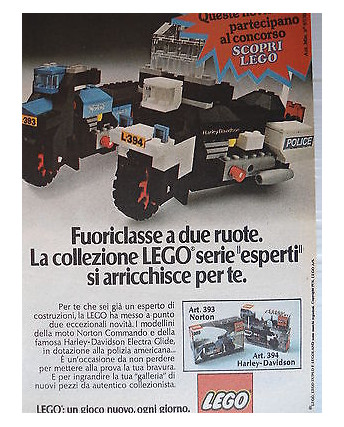 P.70.03  Pubblicita' Advertising Lego costruzioni  1970 Clipping fumetto