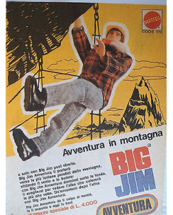 P.70.07  Pubblicita' Advertising Mattel Big Jim avventura 1970 Clipping fumetto