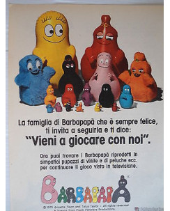 P.70.11 Pubblicita' Advertising Barbapapa' Fabianplastica  1970 Clipping fumetto