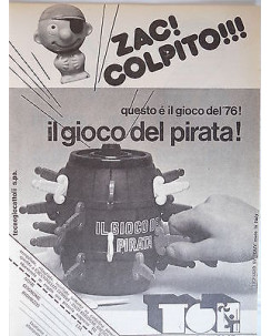 P.70.12 Pubblicita' Advertising Sebino Toys Gioco del pirata 1970 Clipping fum.