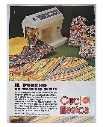 P.70.13  Pubblicita' Advertising Mattel Cuci Magica 1970 Clipping fumetto