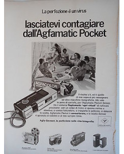 P.70.14 Pubblicita' Advertising Agfa Agfamatic Pocket 1970 Clipping Riv.Turismo
