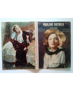 Marlene Dietrich Romanzo della Vita e Film*Supp Cinema Illustrazione mar 1933 FC