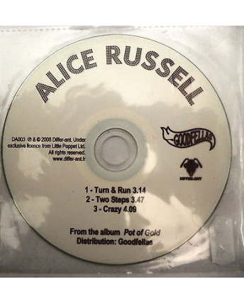 CD16 70 ALICE RUSSEL (From the album "Pot of Gold") - 3 TRACCE - GOODFELLAS 2008