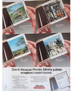 P.70.18 Pubblicita' Advertising Alitalia Compagnia aerea 1970 Clipping R.Turismo