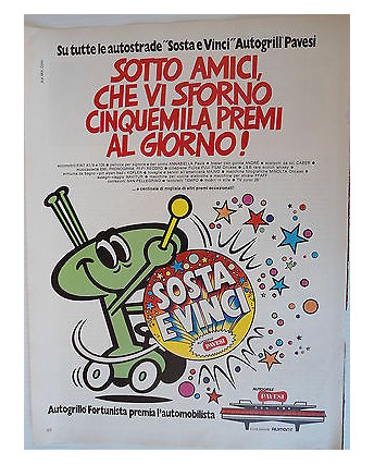 P.70.19 Pubblicita' Advertising Autogrlillo Pavesi 1970 Clipping Riv.Turismo