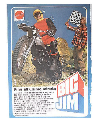 P.70.22 Pubblicita' Advertising Mattel Big Jim 1970 Clipping fumetto