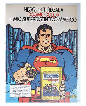 P.70.23  Pubblicita' Advertising Nestle' Nesquik 1970 Clipping fumetto