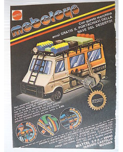 P.70.28 Pubblicita' Advertising Mattel Mebetoys Nave deserto 1970 Clipping fum.