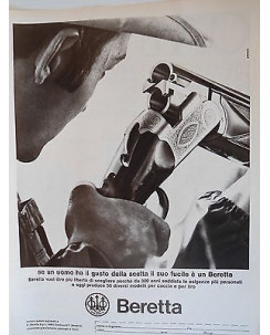 P.70.29 Pubblicita' Advertising Beretta Fucili caccia,tiro 1970 Clipping R.Tur.