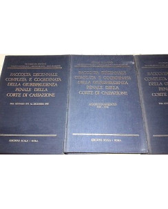 Raccolta Decennale Giurisprudenza Penale Corte Cassazione 3 Vol. La Scala FF01