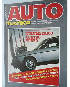 AUTO tecnica n.1 gen  1983  Beta Trevi Volumex-Ford Fiesta-Fiat Uno    [SR]