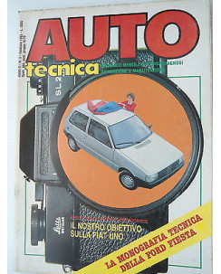 AUTO tecnica n.2 feb  1983  Fiat Uno-Ford Fiesta-Ferrari   [SR]