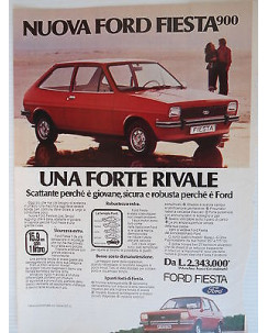 P.70.36 Pubblicita' Advertising Ford Nuova Fiesta 900 1970 Clipping Riv.Turismo
