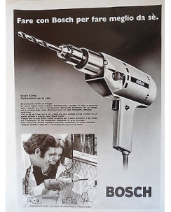 P.70.38 Pubblicita' Advertising Bosch Elettroutensili 1970 Clipping Riv.Turismo