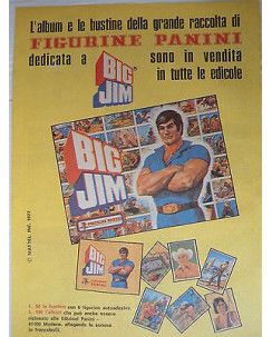 P.70.40  Pubblicita' Advertising  Panini Big Jim Figurine 1970 Clipping fumetto