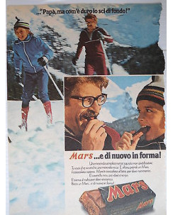 P.70.47  Pubblicita' Advertising Mars cioccolato e mou 1970 Clipping fumetto