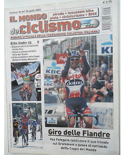 Il Mondo del Ciclismo n15del 10apr 2003 Petegem-Grillo-Bajenov-Tosoni  [SR]