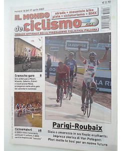Il Mondo del Ciclismo n16del 17apr 2003 Klier-Petegem-Lunghi   [SR]