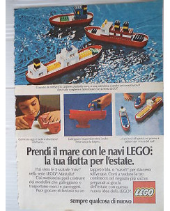P.70.72  Pubblicita' Advertising Lego flotta navale1970 Clipping fum.