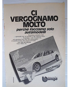 P.70.88 Pubblicita' Advertising Burago Matra Simca Bagheera 1970 Clipping fumet.