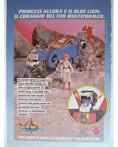 P.80.01 Pubblicita' Advertising Mattel Voltron multiforme 1980 Clipping fumetto