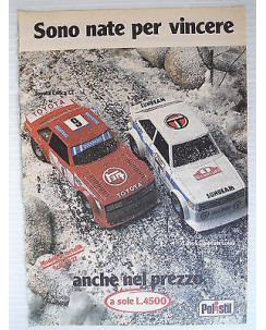 P.80.04  Pubblicita' Advertising Polistil Automobiline 1980 Clipping fumetto