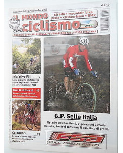 Il Mondo del Ciclismo n48del 27nov 2003  Pontoni-Stybar-Bortolin-Mainetti  [SR]