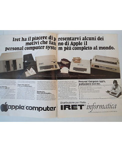 P.80.08 Pubblicita' Advertising Apple Computer Iret  1980 Clipping Rivista Pc