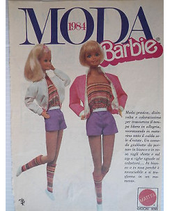 P.80.10  Pubblicita' Advertising Mattel Barbie Moda 1984  1980 Clipping fumetto