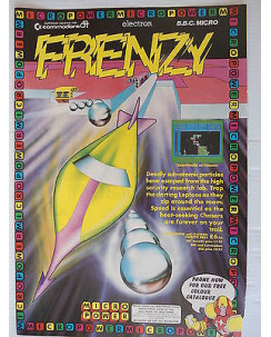 P.80.10 Pubblicita' Advertising Frenzy C64-B.B.C.micro 1980 Clipping Riv.Pc