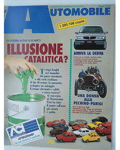 L'Automobile  n.471 mag 1989 Lancia  Dedra- Illusione Catalitica  [SR]