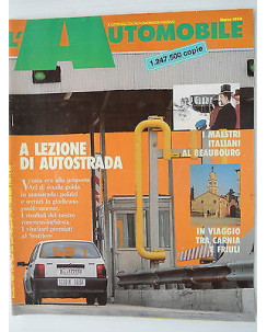 L'Automobile  n.480 mar  1990  Autobianchi Y10-Renault-Peugeot205-Fiesta   [SR]