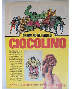 P.80.18 Pubblicita' Advertising Nestle'Eroi di  Cioccolino1980 Clipping fumetto