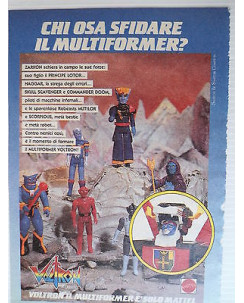 P.80.20 Pubblicita' Advertising Mattel Voltron multiforme 1980 Clipping fumetto